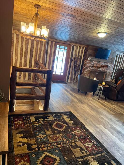 Cozy Log Cabin In ג'ים ת'ורפ מראה חיצוני תמונה