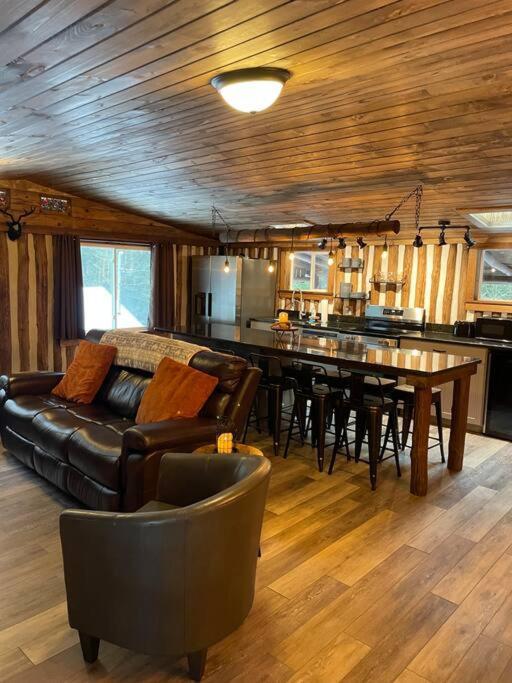 Cozy Log Cabin In ג'ים ת'ורפ מראה חיצוני תמונה