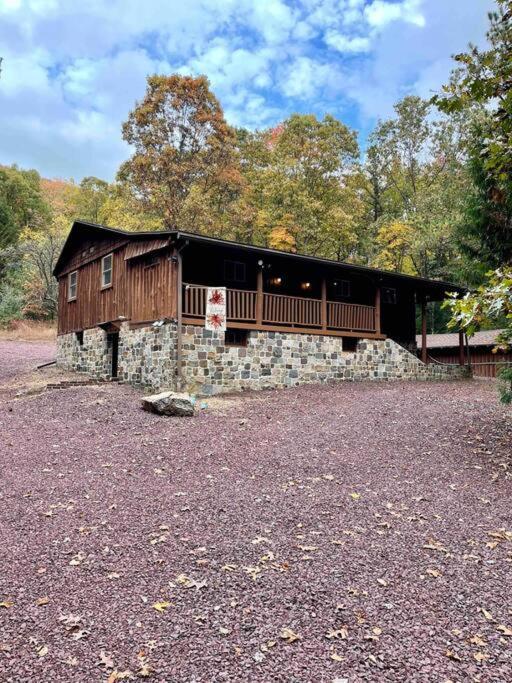 Cozy Log Cabin In ג'ים ת'ורפ מראה חיצוני תמונה